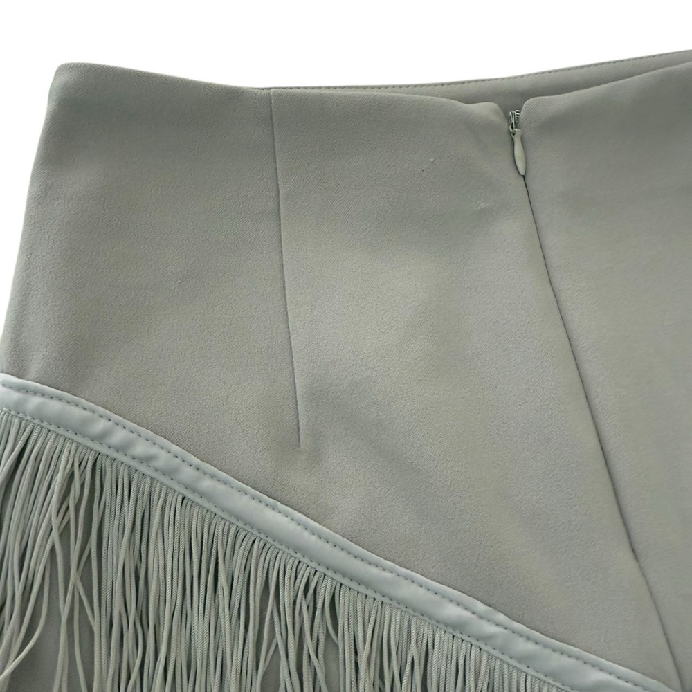 LisaMaree NWT Grey Pink Ombré Fringe Mini SkirtSize XS - Picture 4 of 8
